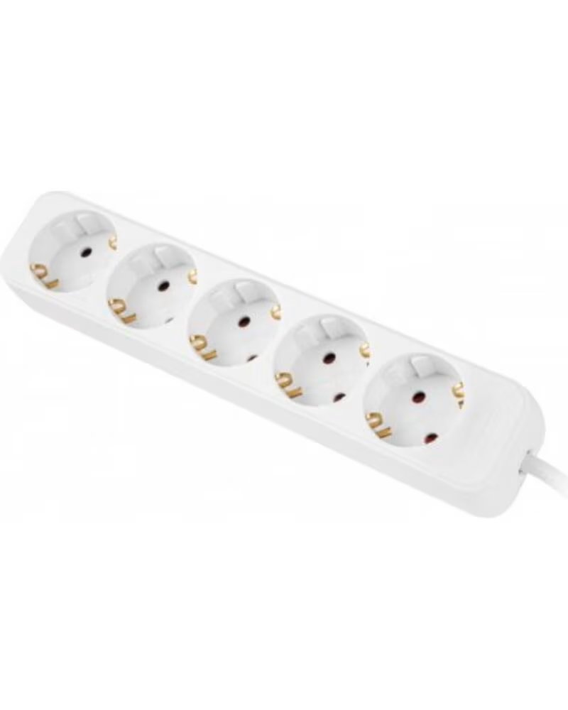 LANBERG Regleta 5 tomas schuko blanca 3m