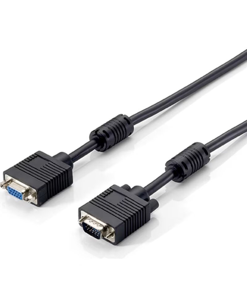 EQUIP Cable alargo svga 3coax macho - hembra 1 8m con ferritas