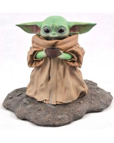 DIAMOND SELECT TOYS Figura diamond collection star wars the mandalorian the child con sopa resina 20 cm milestones 1 - 2 scale