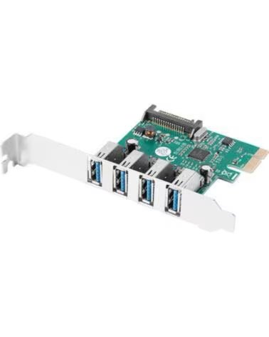 LANBERG Tarjeta pci express x1 a 4x usb tipo a 3 1 gen1 low profile