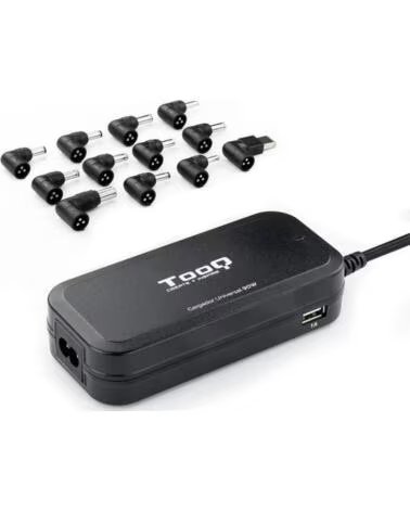 TOOQ Cargador automatico universal tqlc - 90bs02at 90w 2xusb 12 conectores