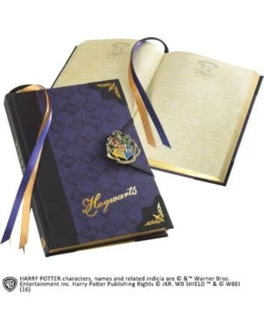 THE NOBLE COLLECTION Libreta diario harry potter hogwarts cierre especial