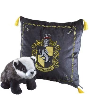 THE NOBLE COLLECTION Peluche pack harry potter tejon mascota hufflepuff cojin hufflepuff