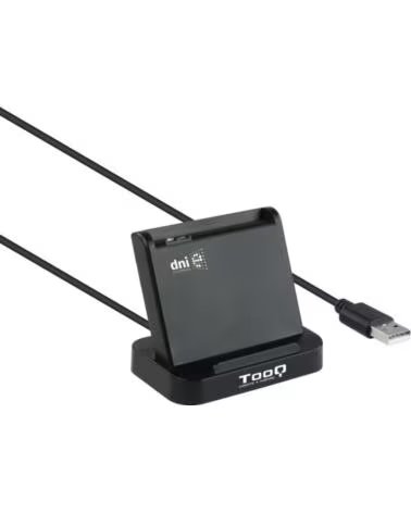TOOQ Lector de tarjetas externo tqr - 220b dnie vision usb 2 0 negro