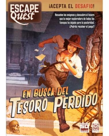 SD GAMES Juego de mesa escape quest 1 en busca del tesoro perdido formato libro pegi 12