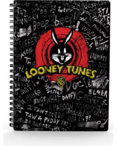 SD TOYS Libreta efecto 3d looney tunes cara bugs bunny