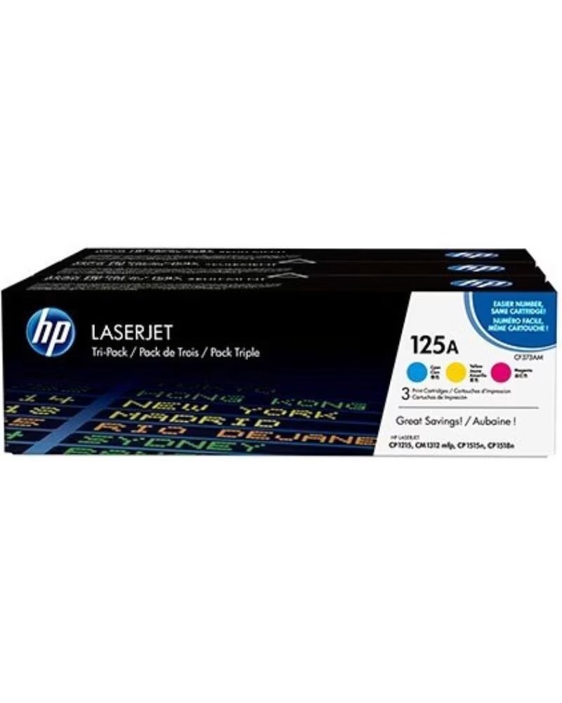 HP MULTIPACK 3 ORIGINAL LASERJET TONER 125A CYAN MAGENTA GELB