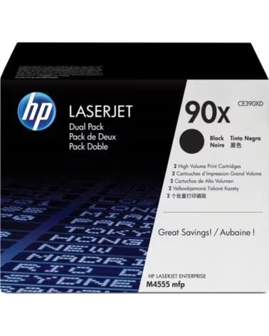 HP Toner 90x pack 2 negro