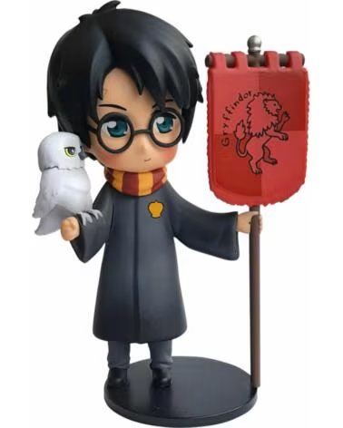 PLASTOY Figura harry potter harry potter con hedwig y estandarte gryffindor