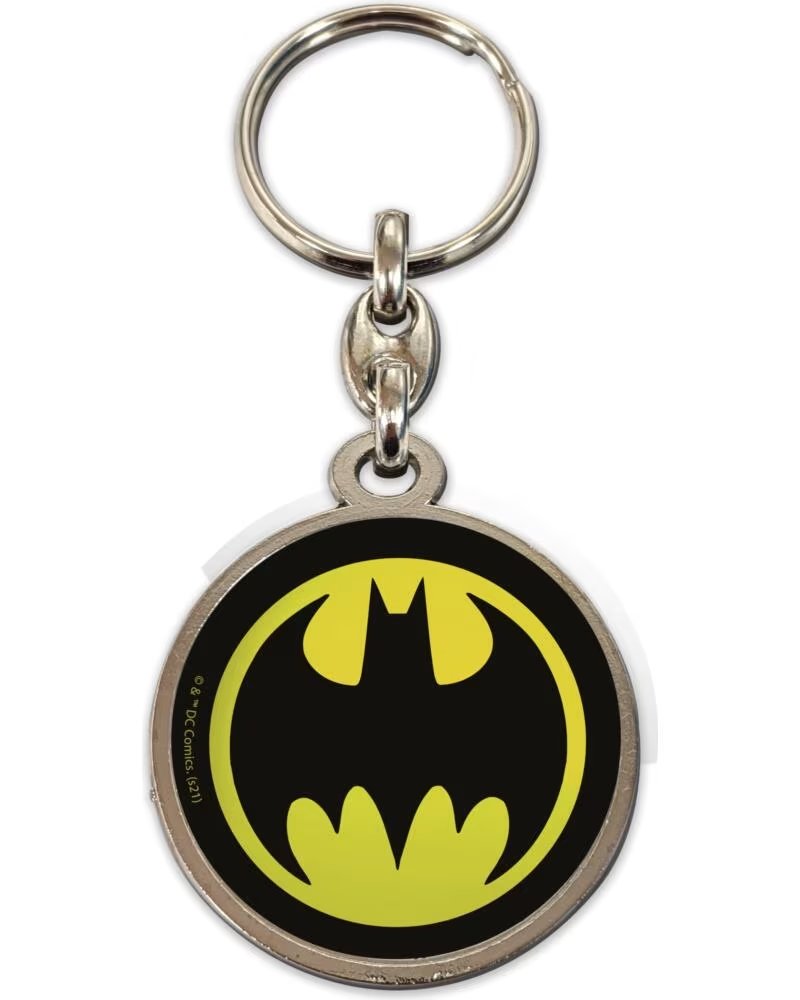 SD TOYS Llavero redondo metal logo batman universo dc