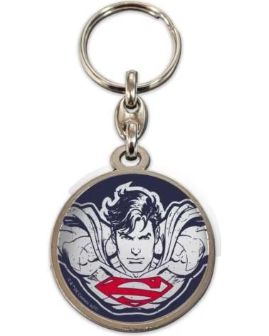 SD TOYS Llavero redondo metal cara superman universo dc