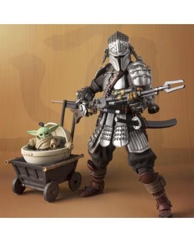 TAMASHII NATIONS Figura the mandalorian star wars edicion exclusiva mandaloriano ronin grogu meisho movie realization