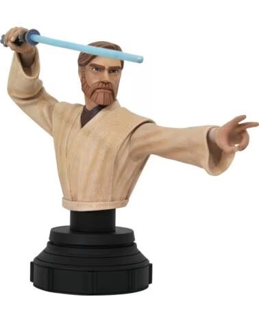 DIAMOND SELECT TOYS Figura busto star wars the clone wars obi wan 1 - 7 escala 15 cm resina