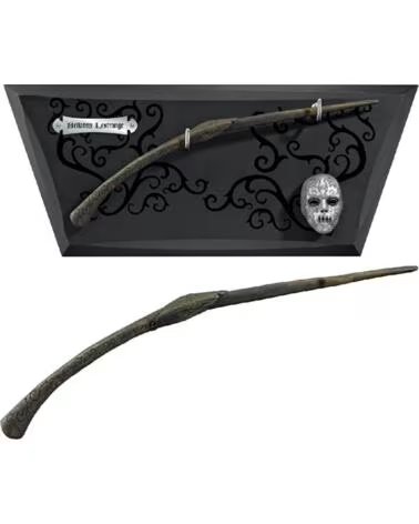 THE NOBLE COLLECTION Replica harry potter varita en expositor con mascara bellatrix lestrange
