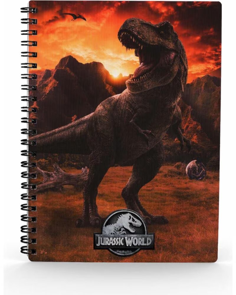 SD TOYS Libreta efecto 3d into the wild jurassic world