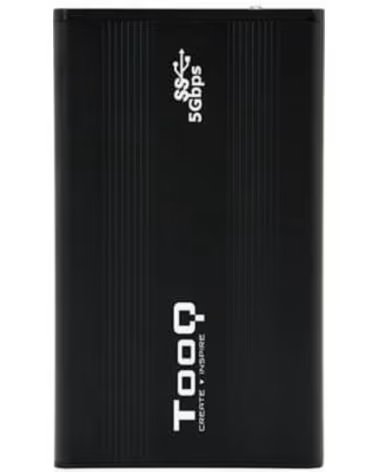 TOOQ Caja Externa para Disco Duro de 2 5 TQE-2524B- USB 3 1
