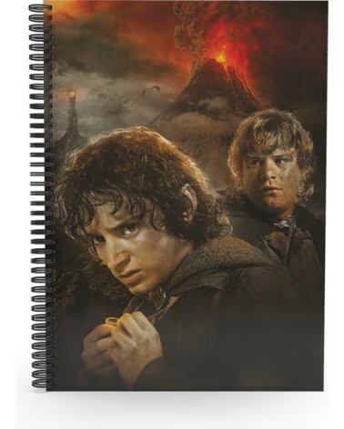 SD TOYS Libreta efecto 3d frodo y sam el senor de los anillos