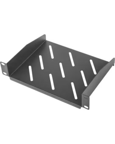 LANBERG Bandeja fija 1u 254 x 180 mm carga maxima 20kg rack de 10 pulgadas negro