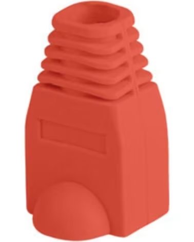 LANBERG Funda protectora plb - 1000 - r para conector rj45 pack de 100 unidades rojo
