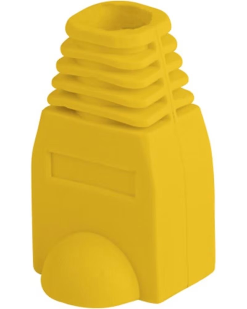 LANBERG Funda protectora plb - 1000 - y para conector rj45 pack de 100 unidades amarillo