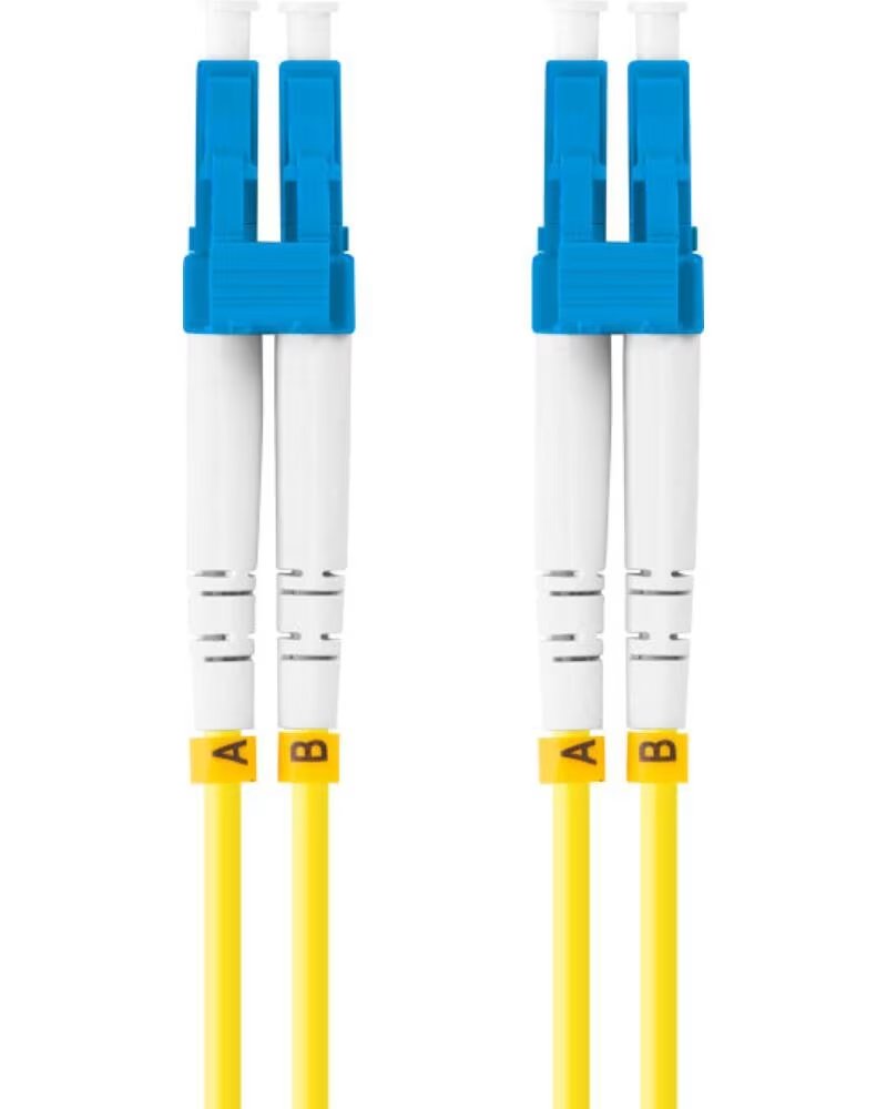 LANBERG Latiguillo fibra optico lc - upc 1m mono duplex g657a1 lszh amarillo