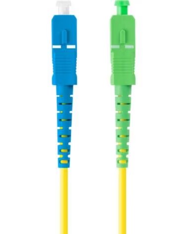 LANBERG Latiguillo fibra optica sc - apc a sc - upc 3m mono simplex g657a1 lszh amarillo