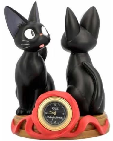 STUDIO GHIBLI Gato jiji reloj de mesa figura 11 cm nicky aprendiz de bruja