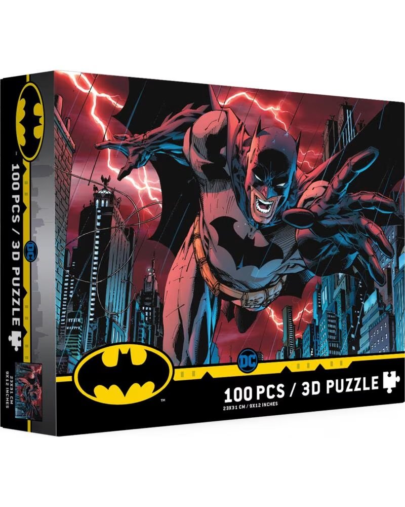 SD TOYS Puzle 100 efecto 3d batman ciudad universo dc