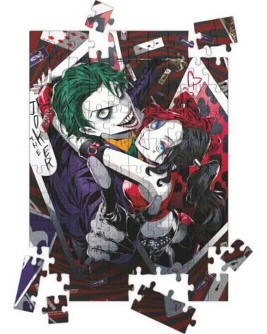 SD TOYS Puzle 100 efecto 3d joker y harley quinn manga universo dc