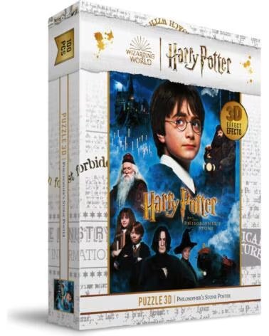 SD TOYS Puzzle 100 efecto 3d poster piedra filosofal harry potter
