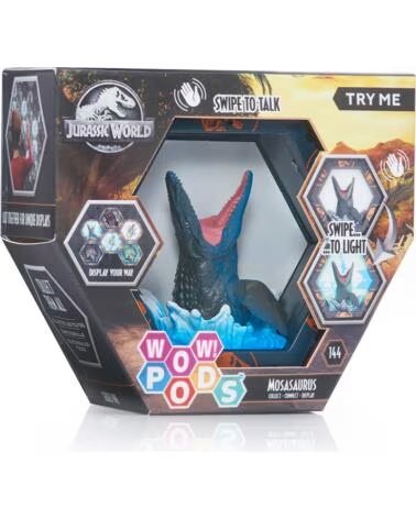WOW STUFF Figura wow pod jurassic world mosasaurus sfx con sonido