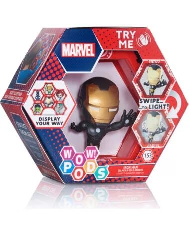 WOW STUFF Figura wow pod marvel iron man black gold armour
