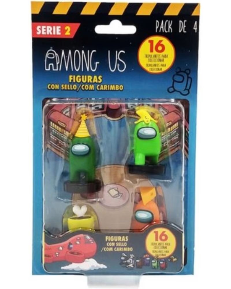 BIZAK Figuras among us s2 caja pack 4