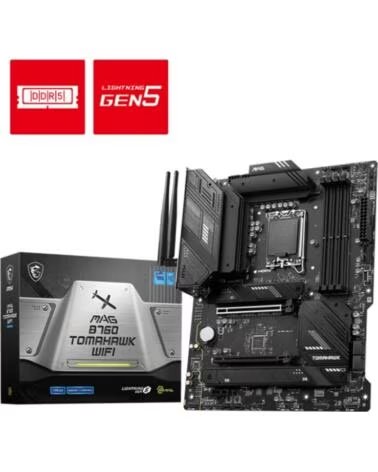 MSI Placa base 1700 mag b760 tomahawk wifi - 4x ddr5 - 4x sata 6gb - s 911 - 7d96 - 003