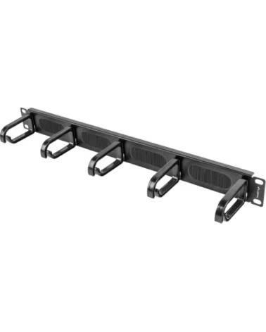 LANBERG Organizador de cables 5 anillos 19 pulgadas 1u tipo b negro