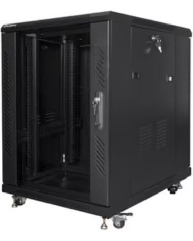 LANBERG Armario rack 19 pulgadas 15u 600x800 flat pack black negro