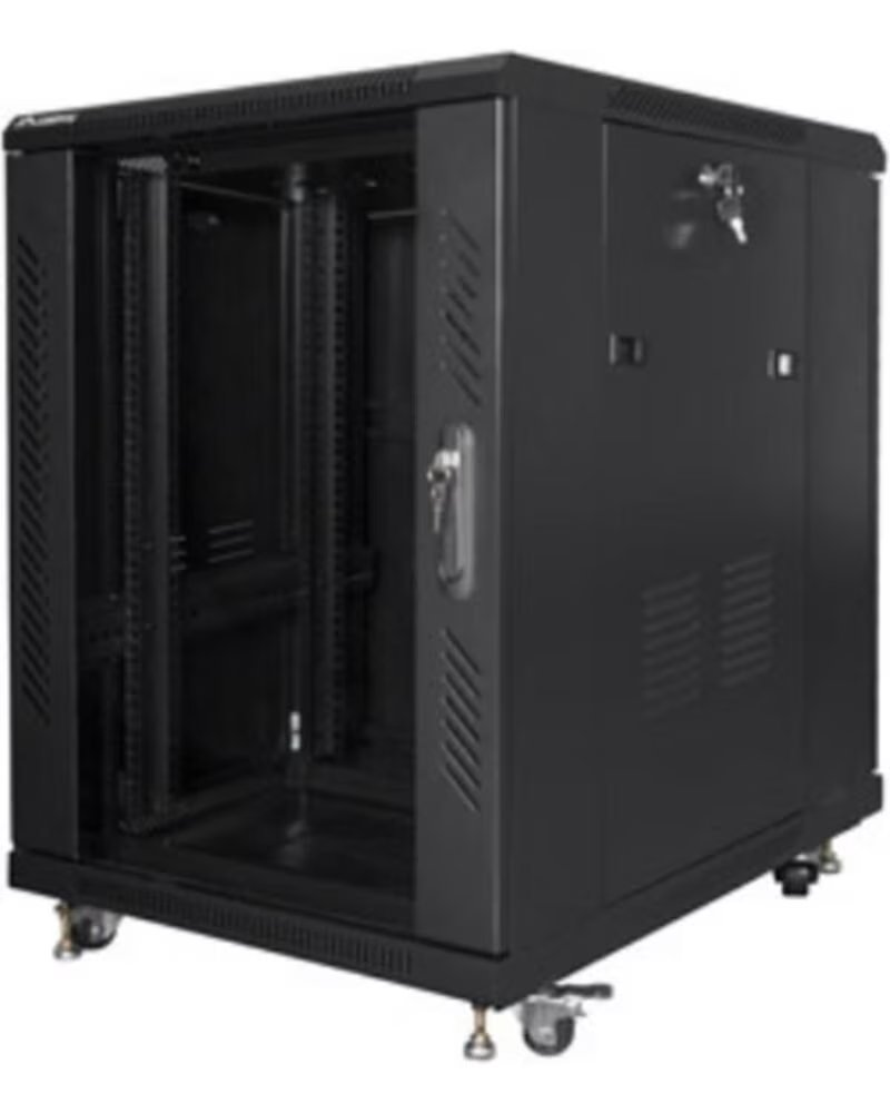 LANBERG Armario rack 19 pulgadas 15u 600x800 flat pack black negro