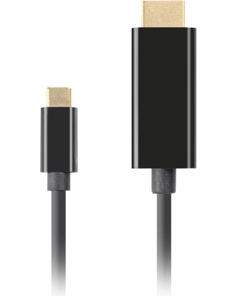LANBERG Cable usb tipo c a hdmi 4k 3m - macho - macho - negro
