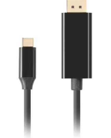 LANBERG Cable usb tipo c a displayport 4k 3m - macho - macho - negro
