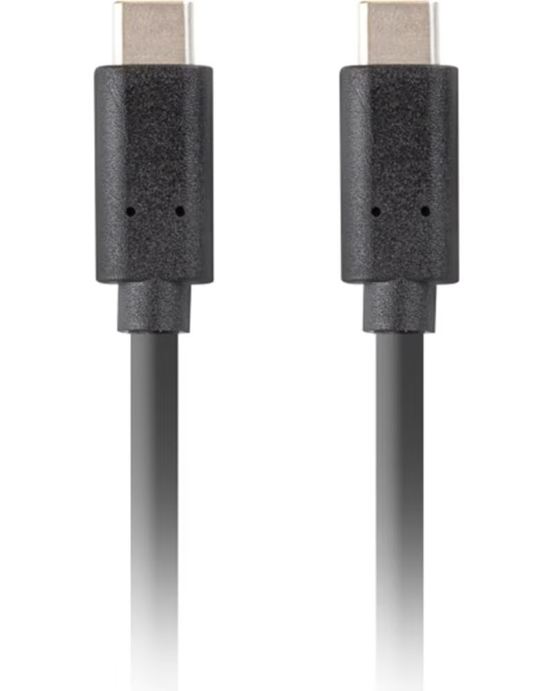 LANBERG Cable usb tipo c 0 5m - macho - macho - negro