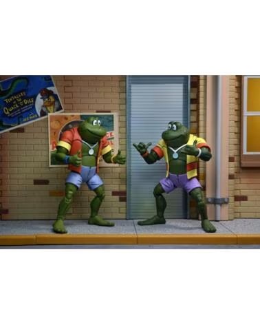NECA Pack 2 figuras ranas napoleon atilla 18 cm scale action figure tmnt cartoon re - run