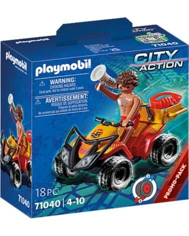 PLAYMOBIL city action quad de rescate