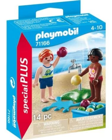 PLAYMOBIL ninos con globos de agua