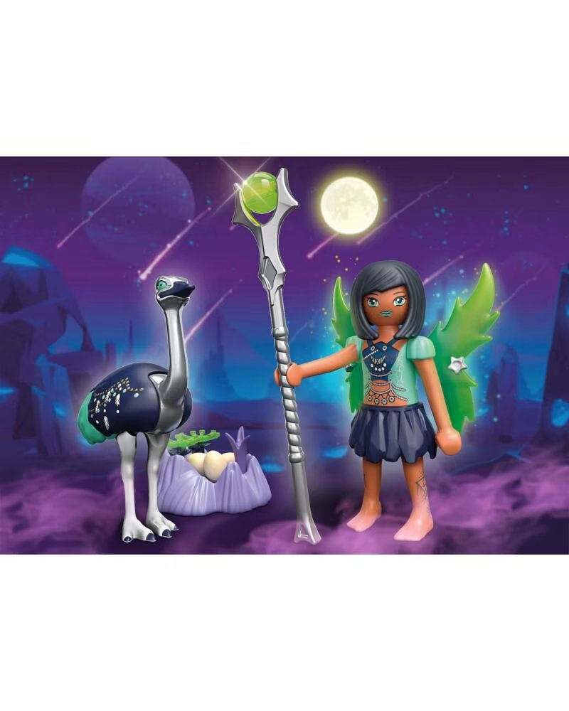 PLAYMOBIL ayuma crystal y moon fairy con animales del alma