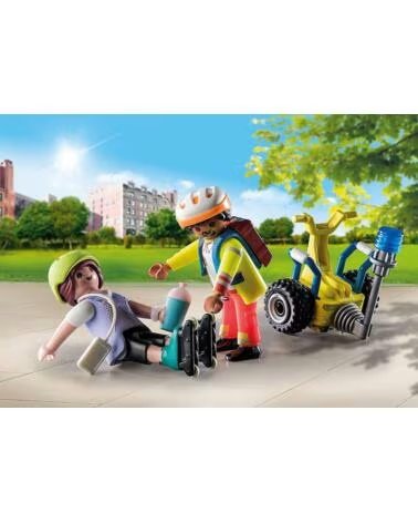 PLAYMOBIL starter pack rescate con balance racer