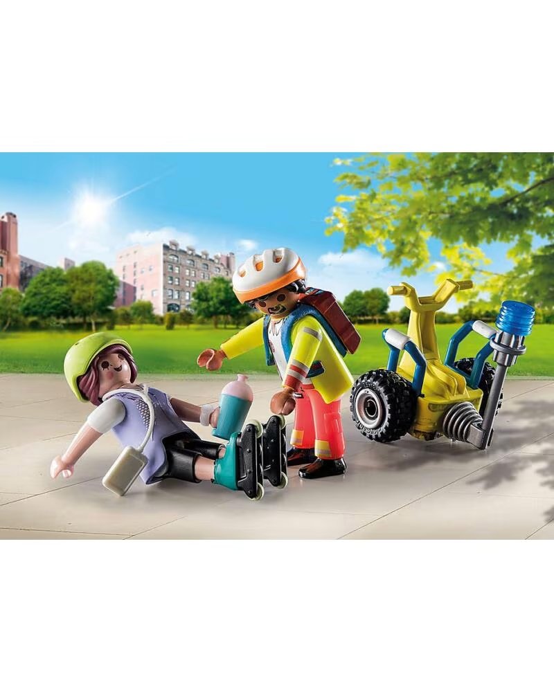 PLAYMOBIL starter pack rescate con balance racer