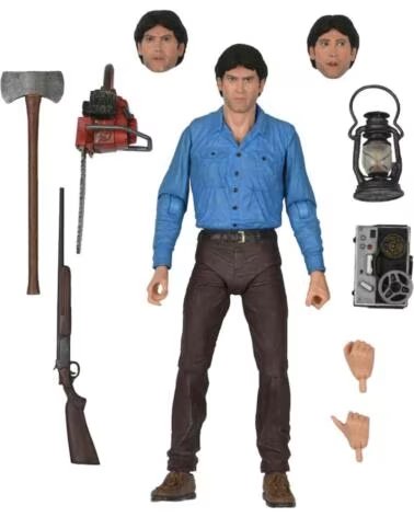 NECA Figura evil dead scale ultimate ash 40 aniversario 18 cm