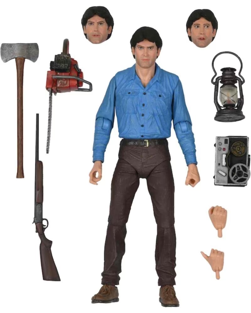 NECA Figura evil dead scale ultimate ash 40 aniversario 18 cm