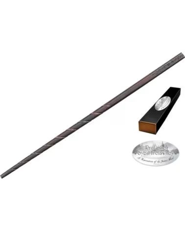 THE NOBLE COLLECTION Replica harry potter varita de profesora sybil trelawney con caja y placa de identificacion
