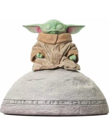 DIAMOND SELECT TOYS Figura star wars the mandalorian grogu on seein stone 1 - 6 escala milestones statue